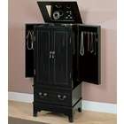 Coaster Black finish wood jewelry armoire with lots of storage