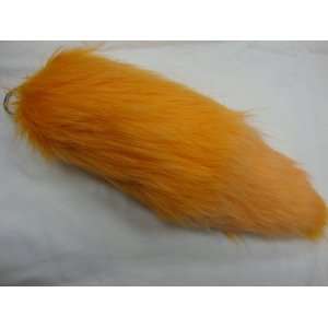  Fox Tail 12 Key Chain with Clip orange 