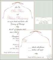Wedding Bridal Baby Shower Invitations RSVP Reply Cards  