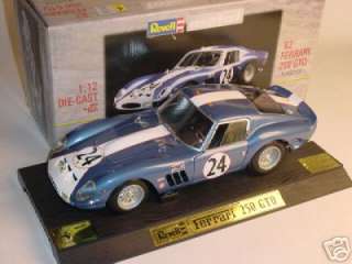 12 ferrari revell 250 gto 1962 blue car n 24