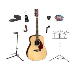 Yamaha F325 Folk Acoustic Guitar, with Bonus LEGACY Brand 