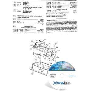   NEW Patent CD for ELECTRICAL PLUG TO RECEPTACLE LATCH 