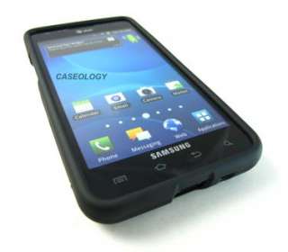 BLACK RUBBERIZED HARD CASE COVER ATT SAMSUNG GALAXY S II 2 i777 PHONE 