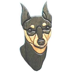  Miniature Pinscher Wooden Dog Plaque