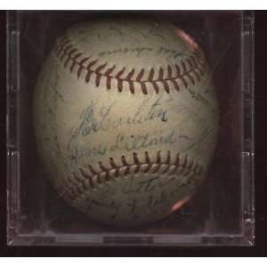  1935 Chicago Cubs Signed Team Baseball 29 Sigs JSA LOA 