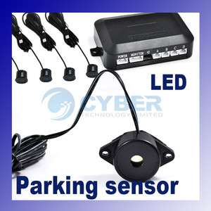 Car Parking Reverse Backup Radar 4 Sensor System Alarm  