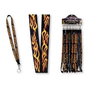  X brand Extreme Lanyards   Black w/ Flames, Barbed Wire 