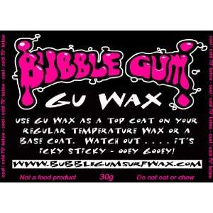 Bubble Gum Surf Wax / Gu Wax Top Coat 70°   under  Sports 