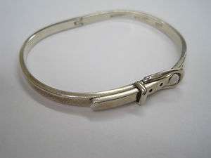 Mexican Sterling Silver Belt Bangle Bracelet 15.8 gram  