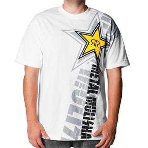    Metal Mulisha Rockstar Ego T Shirt   X Large/White Automotive