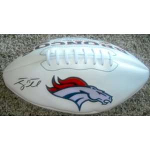   Broncos Tim Tebow Autographed Signed Logo Football 