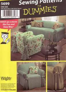 Slipcover Loose Covers SEWING PATTERN Sofa/Chair EASY  