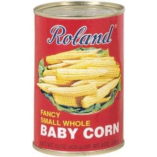 Roland Fancy Small Whole Baby Corn, 15 Ounce Can (Pack of 12)  