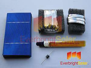 150  3x6 Untabbed Solar Cells Diy Kit Panel w/Wire Flux  