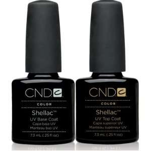 CND Shellac Top .25oz and Base .25oz Set of 2 High Quality Products 