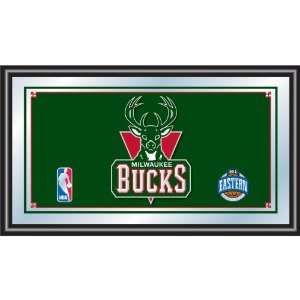  Milwaukee Bucks NBA Framed Logo Mirror 