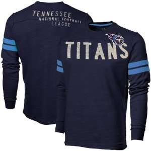 NFL Tennessee Titans Rave Long Sleeve Premium T Shirt   Navy Blue 