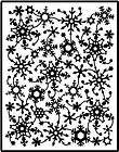 Spellbinders Impressabiliti​es SNOWFLAKES Emboss Deboss Stencil 12 