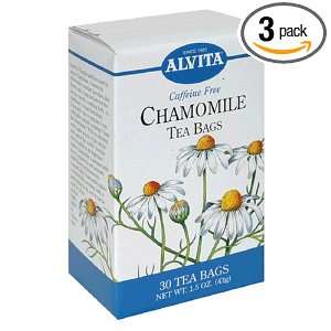  Alvita Teas Bags, Chamomile, Caffeine Free, 30 tea bags 
