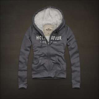 NEW HOLLISTER by Abercrombie womens Supersoft EMMA WOOD Hoodie Coats 