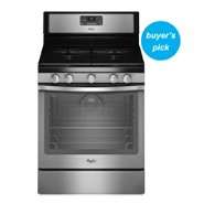 Whirlpool 30 Freestanding Gas Range w/ AquaLift™ Self Clean 