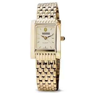  University of Tennessee Womens Swiss Watch   Gold Quad 
