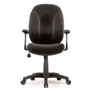  Sauder Gruga Task Chair with Arms Fabric in Black Office 