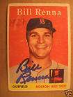 1958 Topps #473 Bill Renna Red Sox SIGNED JSA