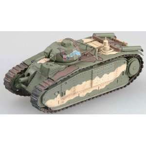   72 Char B1 3eDCR Tank France 1940 (Built Up Plastic) Toys & Games