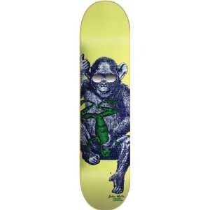  Skate Mental Motta Chimp Frog Deck 8.0 Yellow Skateboard 