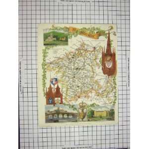  ANTIQUE MAP c1790 c1900 SCHMOLLINGR BEDFORDSHIRE