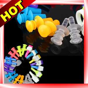 Swimming Set Silicone Nose Clip Ear Plugs Prevent Water  