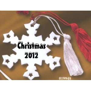  Metal Snowflake Christmas 2012 Ornament 