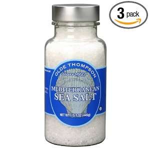 Olde Thompson Mediterranean Sea Salt, 15.7 Ounce (Pack of 3)  