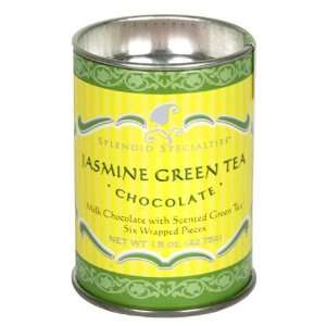Splendid Specialties Jasmine Green Tea Chocolate Disks, 1.5 Ounce 