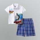 WonderKids Infant & Toddler Boys Striped Polo & Shorts Set