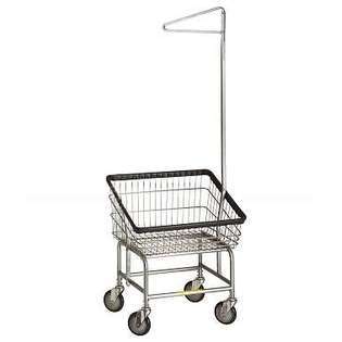 Wire Products Inc Front Load Laundry Cart w Single Pole at  