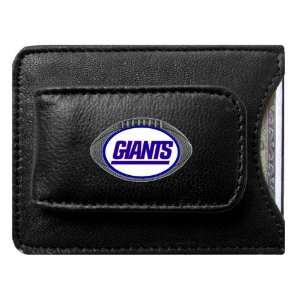 New York Giants NFL Card/Money Clip Holder (Leather)