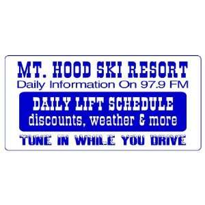    3x6 Vinyl Banner   Daily Ski Lift Schedule 