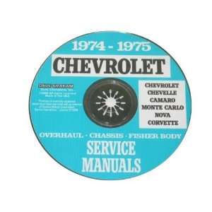 1974 75 Corvette Shop and Service Manual on CD Automotive