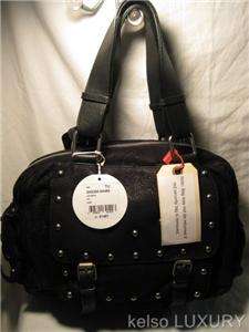 CHLOE Black Suede Studs Tote Satchel Shoulder Bag Handbag Purse NEW 