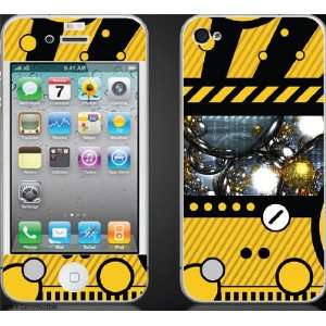  For the Apple iPhone 4 Construction Design Skin + Screen 