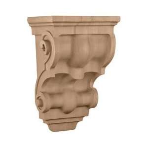  9 3/4W x 6 1/2D x 15H, Wide Traditional Corbel, Pine 