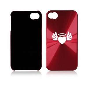 Apple iPhone 4 4S 4G Rose Red A855 Aluminum Hard Back Case Cover Angel 