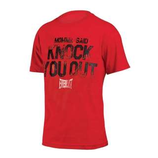   New Everlast Momma Said Knock You Out T Shirt Color Red Size X Large