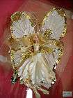 Shabby n chic butterfly fairy fairie doll decoration ornament GOld 