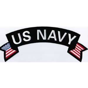   Naval Patch With Flags Military VET Embroidered Biker Back Patch