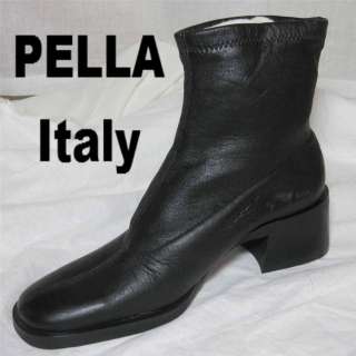 PELLA Italian All weather Slip On Ankle BOOTS $165 *7M  