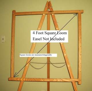 Tri looms by Jim 4 Foot Adjustable Square Weaving Loom  