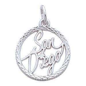  Rembrandt Charms San Diego Charm, Sterling Silver Jewelry